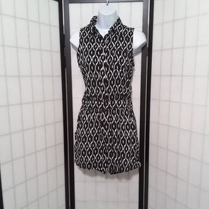Black and White  Romper sz Small